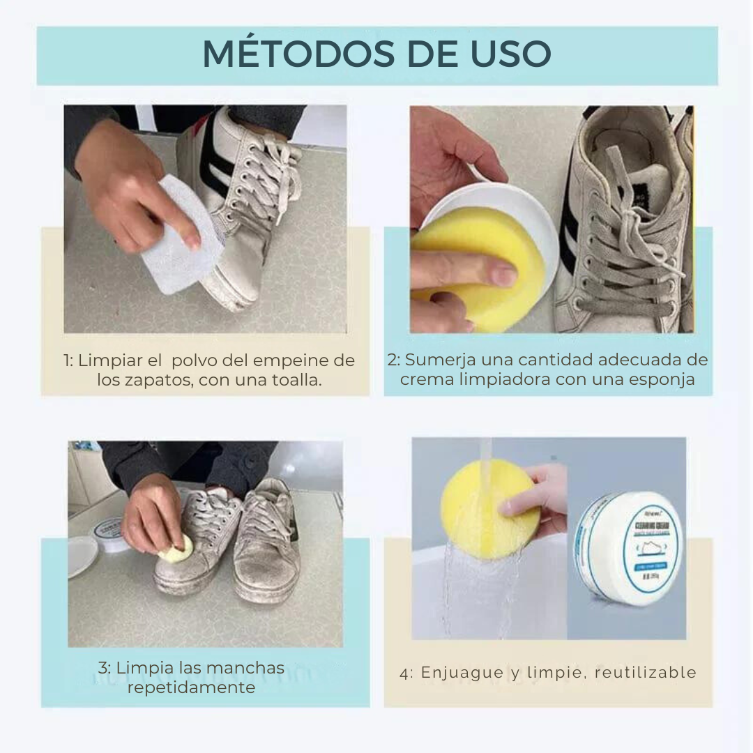 Crema Limpiadora Blanca de Zapatillas - PACK 2 (LIMITADO)