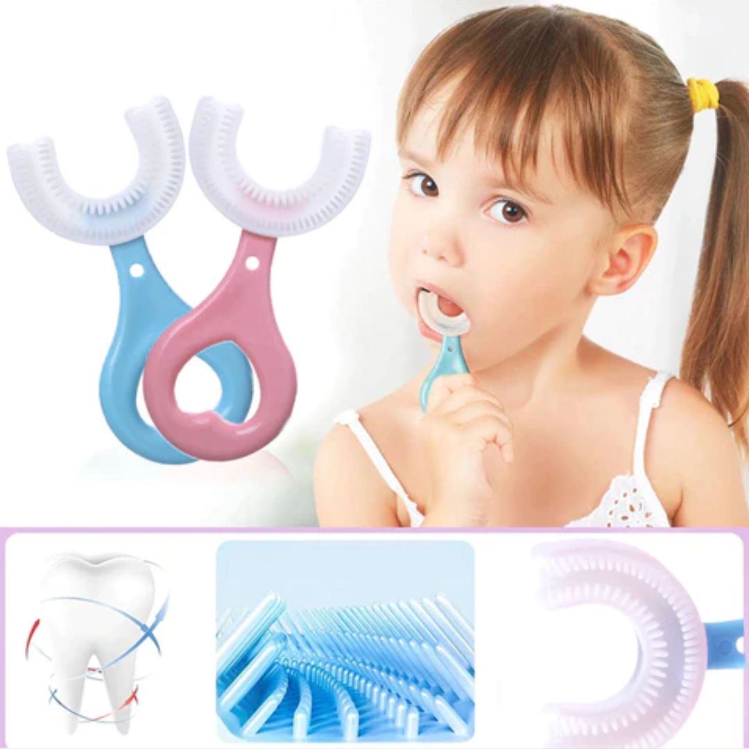 Cepillo de dientes en forma de U para niños (Lleva 1 y obtén 1 de regalo) 2X1!