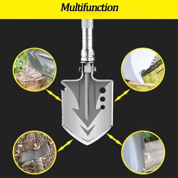 Pala táctica plegable multifuncional