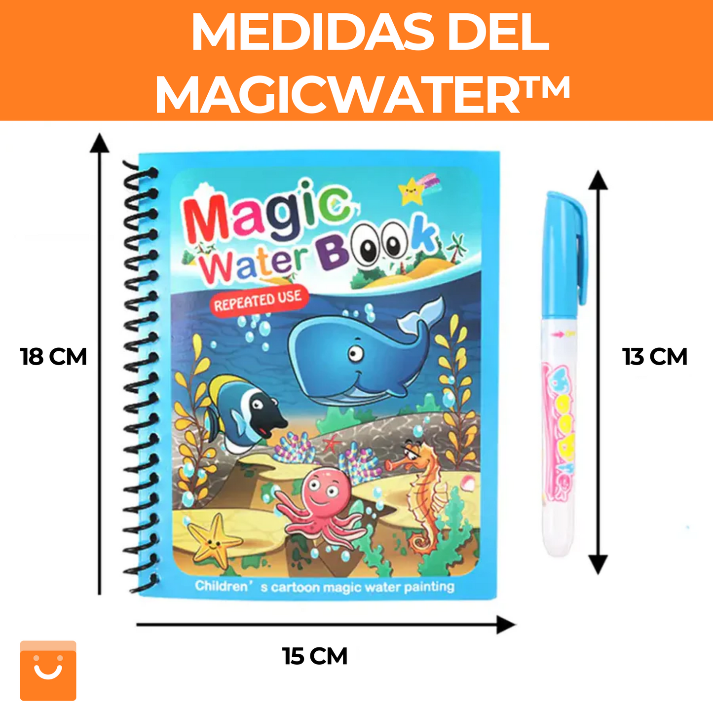 Pack 4 Libros Magicos de Agua Reutilizables