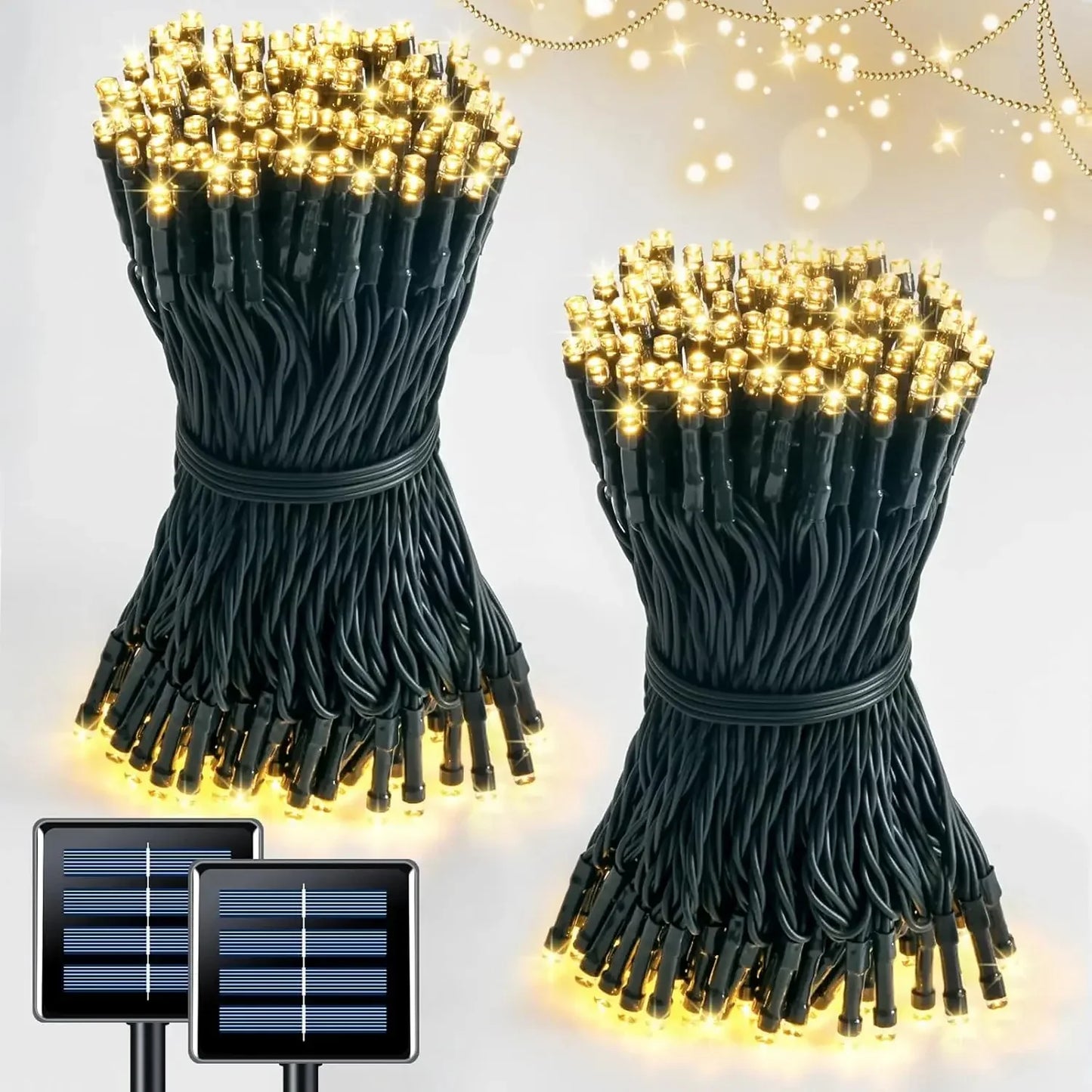 Luz led de navidad solar para exterior e Interior