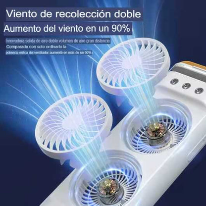 Ventilador Humificador Doble Torre 2en1