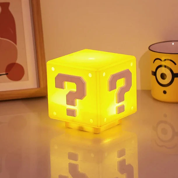 Lampara Cubo Mario Bros Interactiva Luz Y Sonido