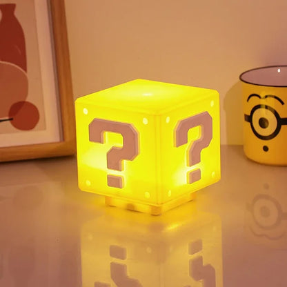Lampara Cubo Mario Bros Interactiva Luz Y Sonido