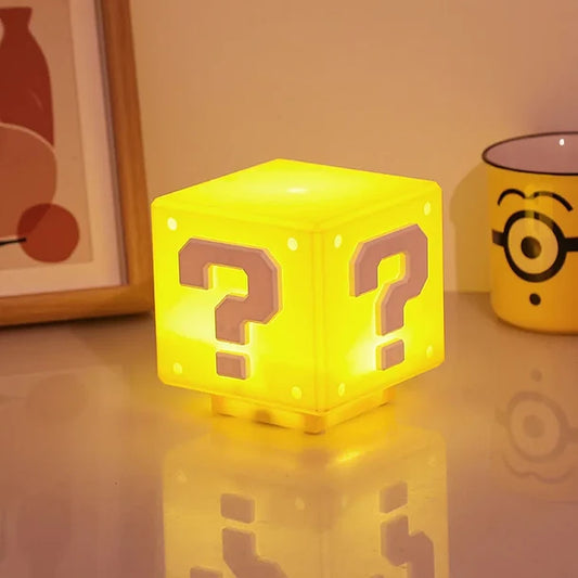 Lampara Cubo Mario Bros Interactiva Luz Y Sonido