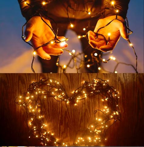 Luz led de navidad solar para exterior e Interior