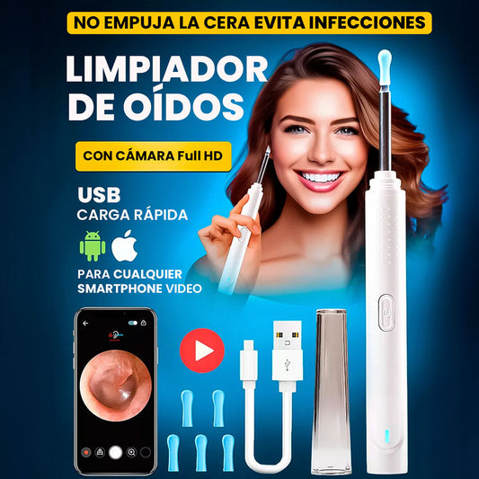 ⚕️⚡Usa la herramienta correcta: LIMPIADOR DE OIDOS CON CÁMARA