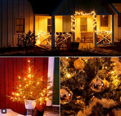 Luz led de navidad solar para exterior e Interior