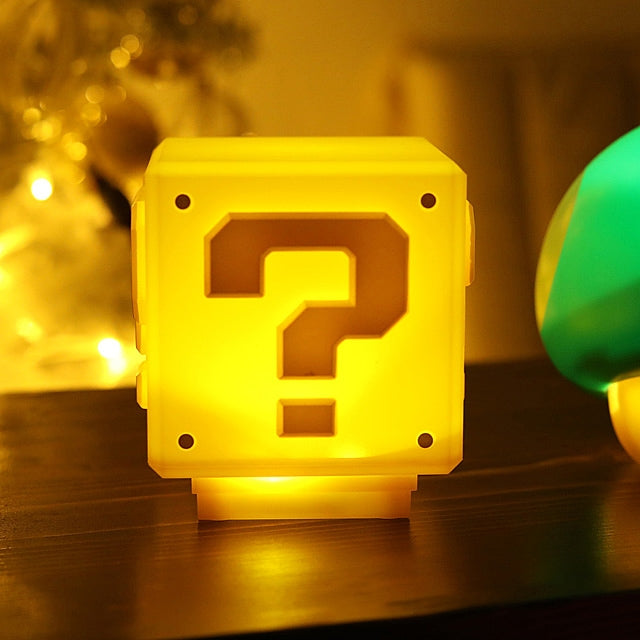 Lampara Cubo Mario Bros Interactiva Luz Y Sonido