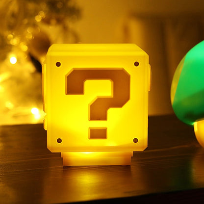 Lampara Cubo Mario Bros Interactiva Luz Y Sonido