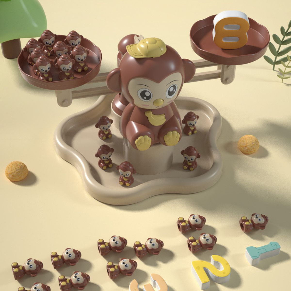 Monkey Math Balance Toy with Voice