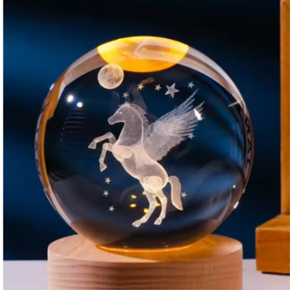 LAMPARA DE CRISTAL 3D