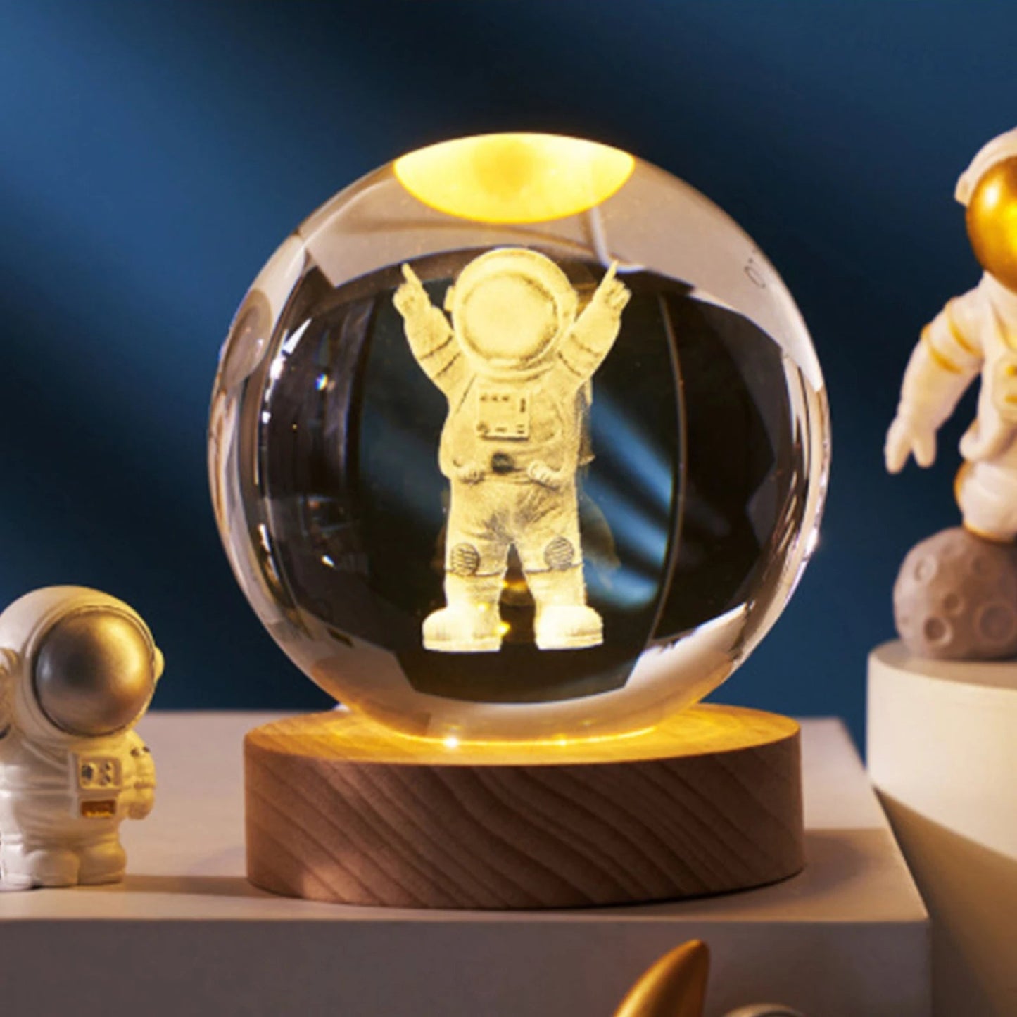 LAMPARA DE CRISTAL 3D