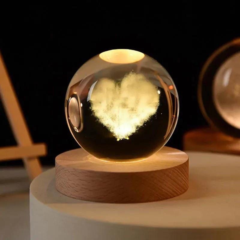 LAMPARA DE CRISTAL 3D
