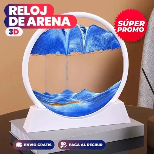 RELOJ DE ARENA 3D + ENVIO GRATIS